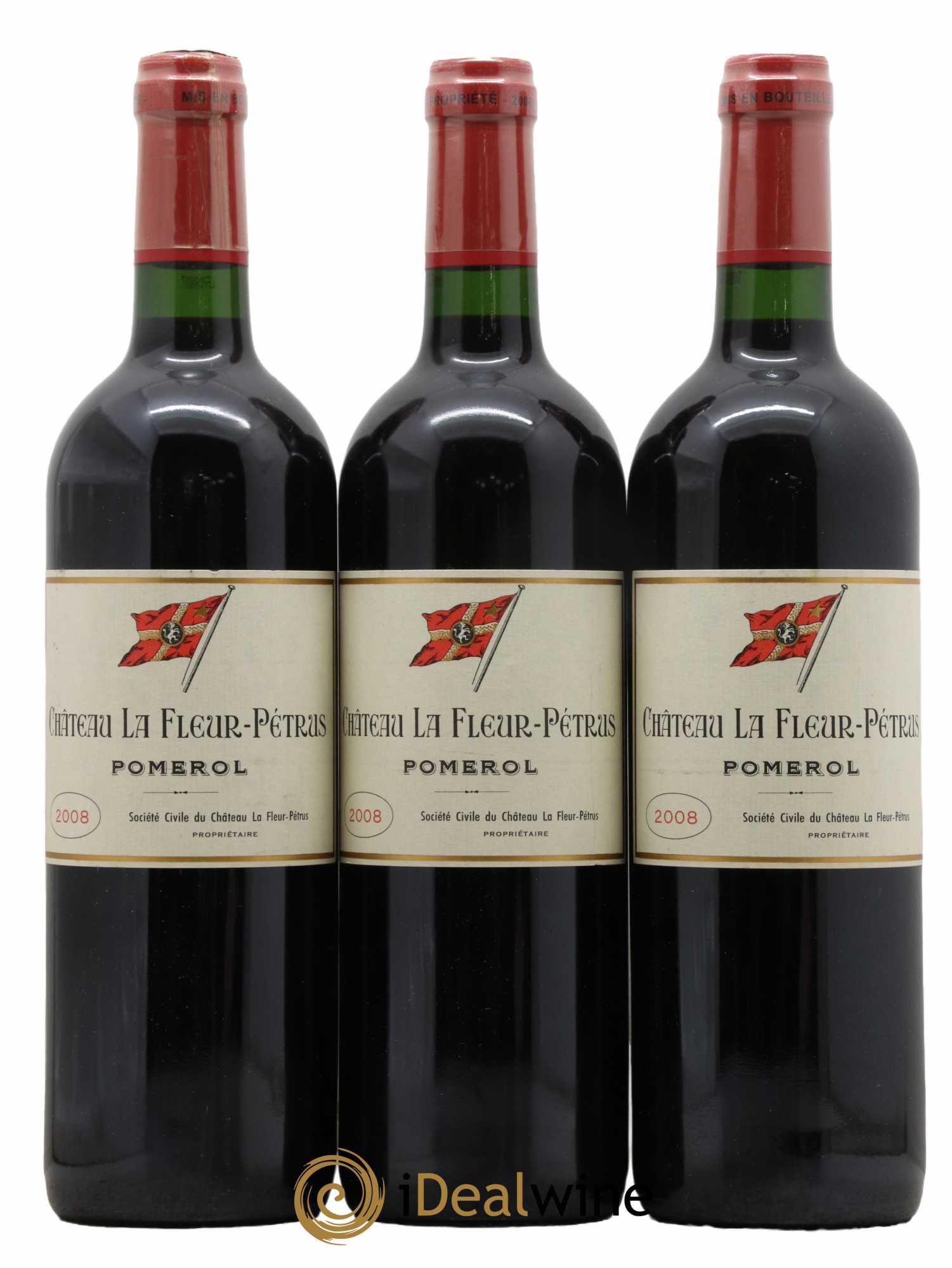 Château la Fleur Petrus  2008 - Lot de 3 Bouteilles