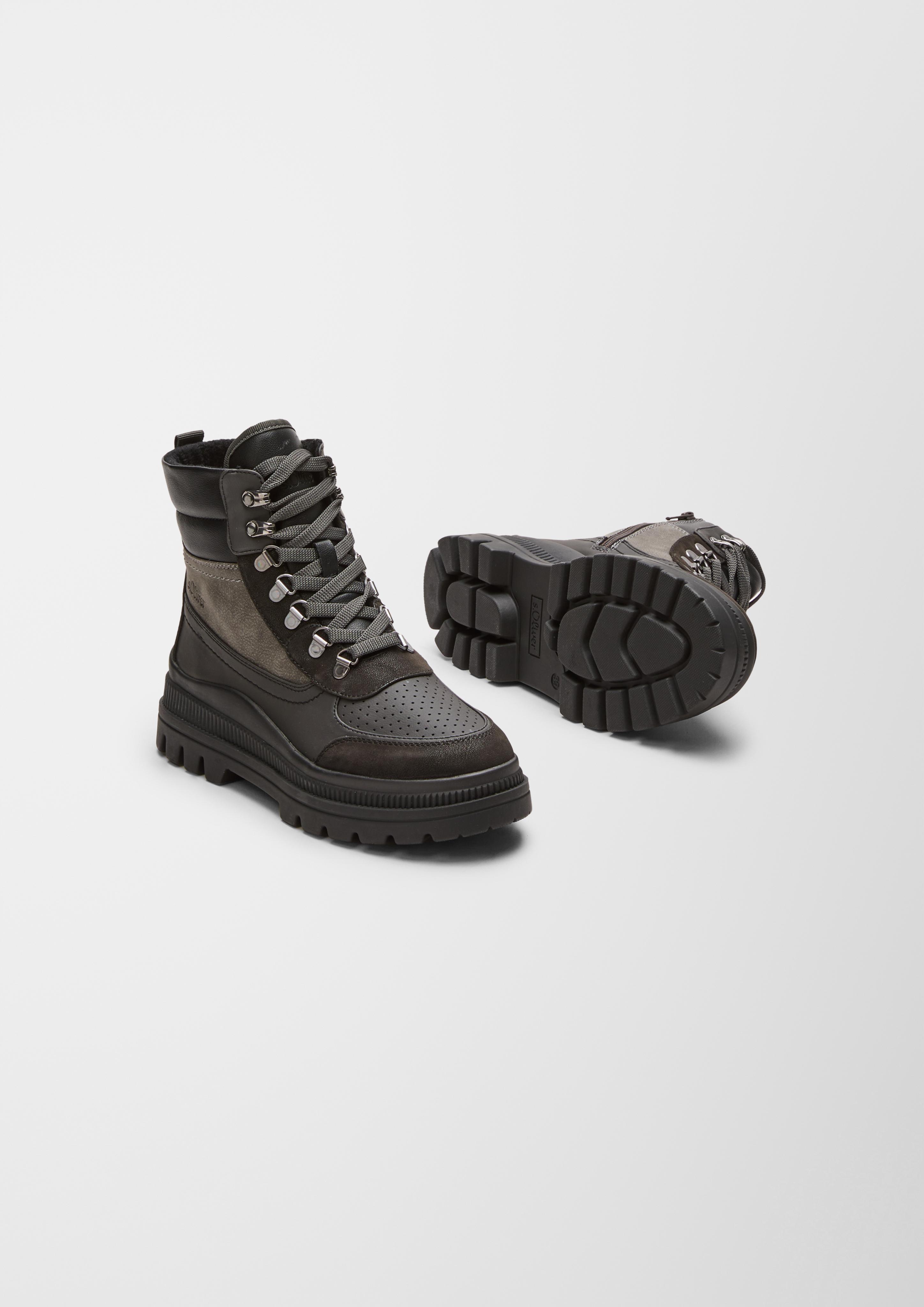 Boots aus Lederimitat  6006584-098