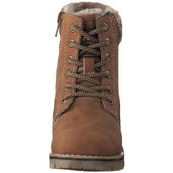Tom Tailor Schnür Boots in braun