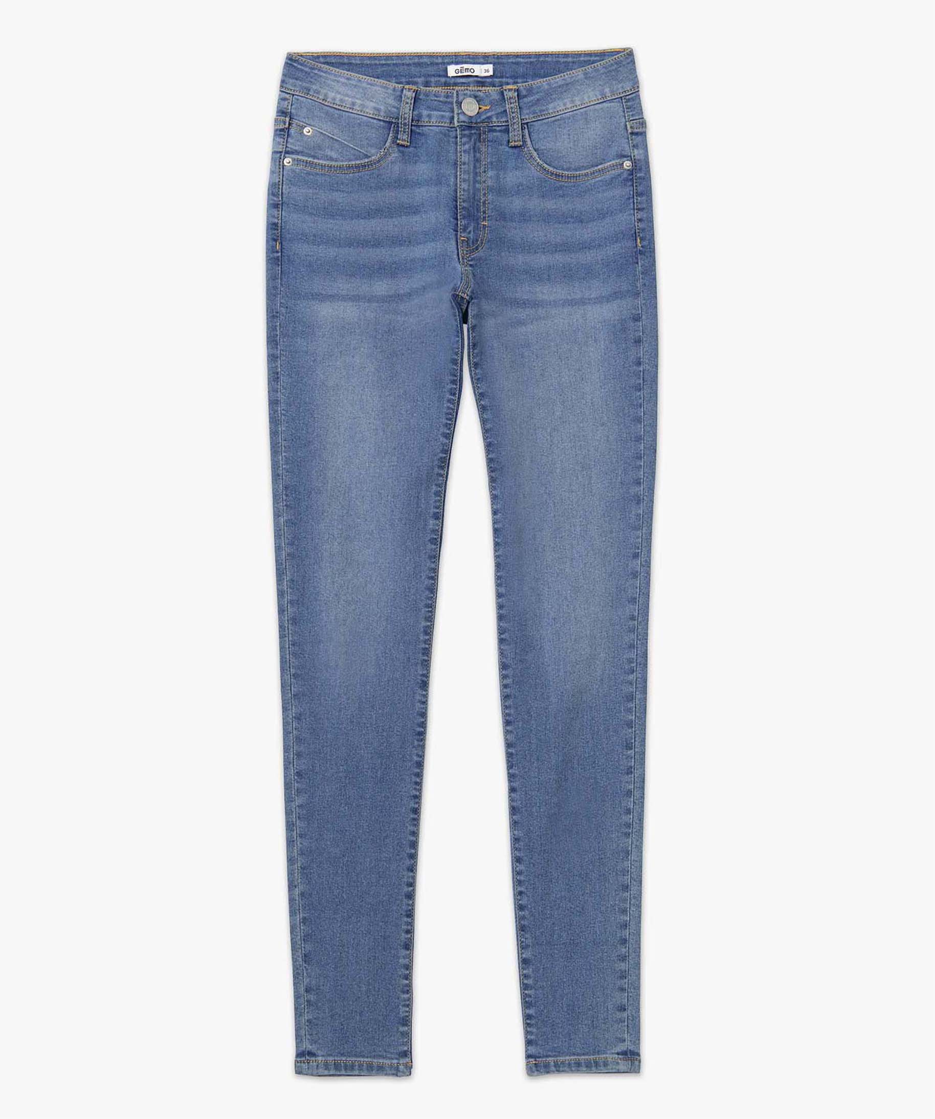 Jean femme coupe slim très extensible stone | GEMO