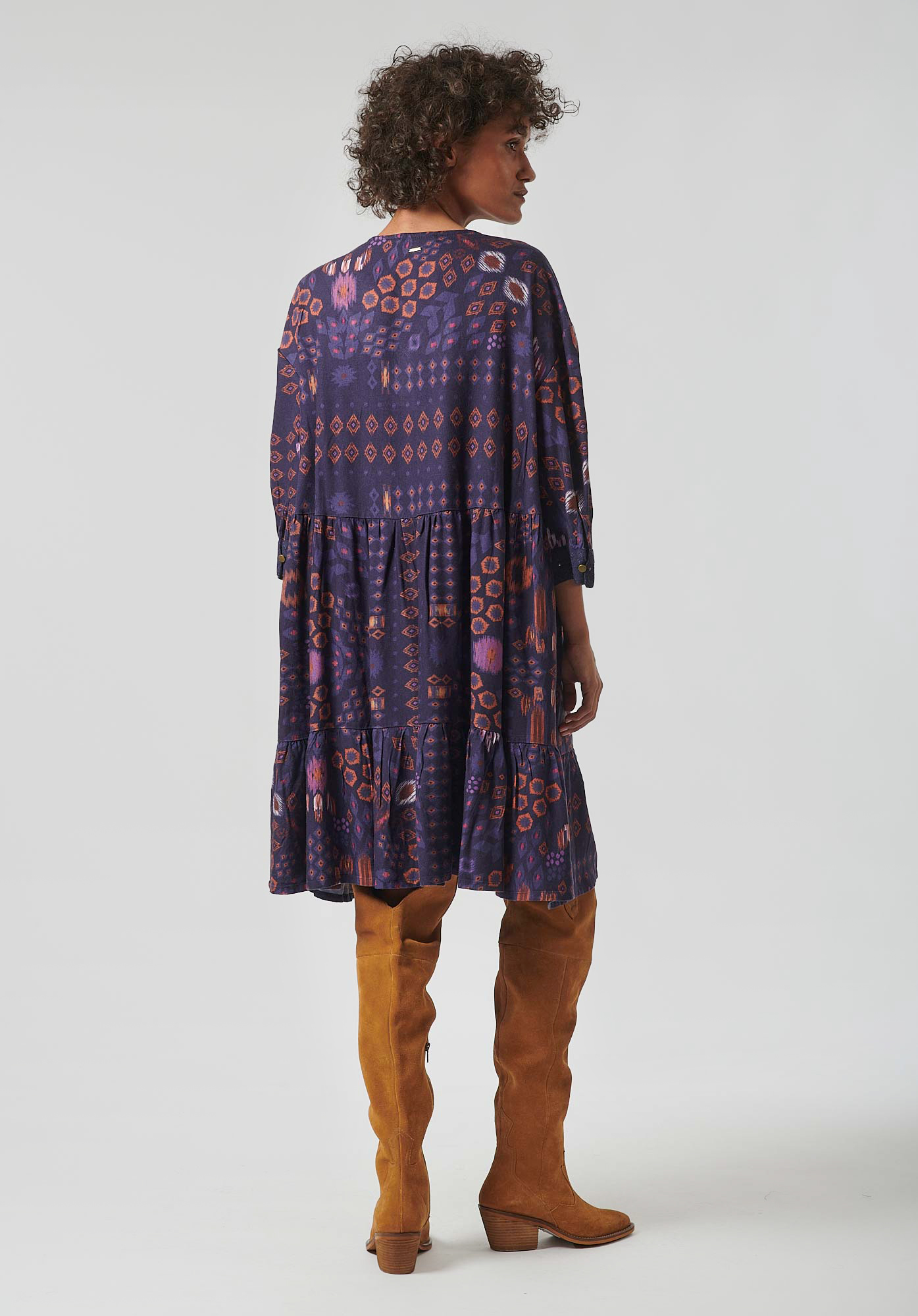 BILOR  Robe imprimé aztèque femme
