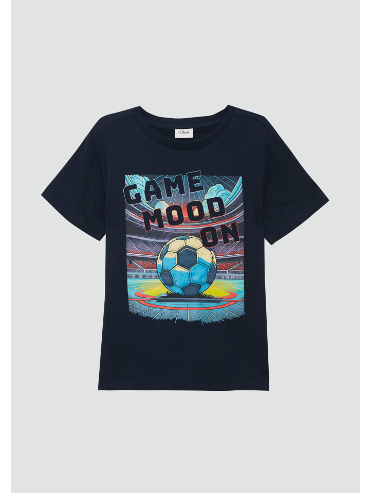 s.Oliver T-Shirt kurzarm in Blau günstig kaufen