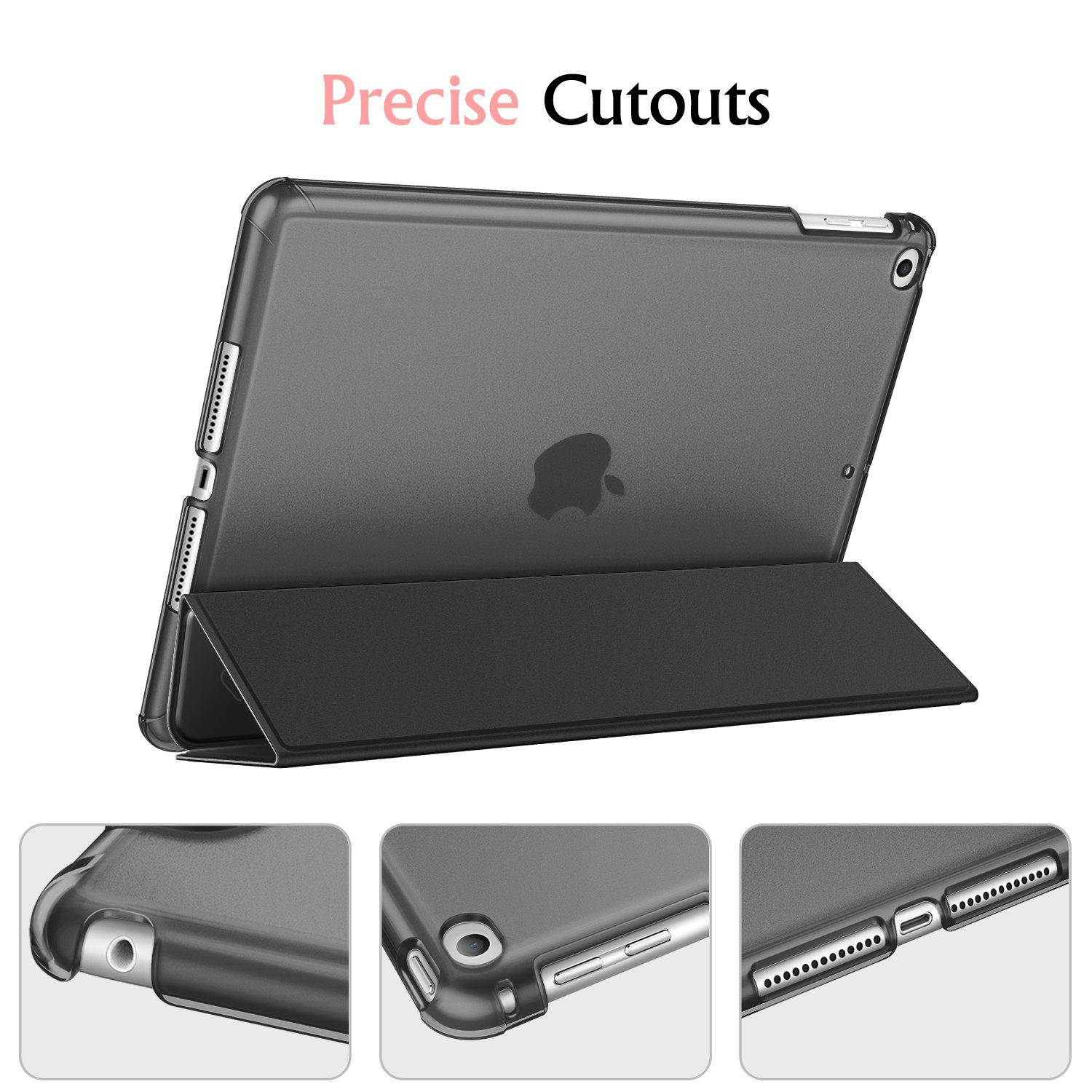 Fintie Tablet-Hülle für iPad 9.7 Zoll 2018/2017, mit transparenter Rückseite Abdeckung 9.7 Zoll, Ultradünn Cover mit Auto Schlaf/Wach für iPad 9.7 6. Gen/ 5. Gen