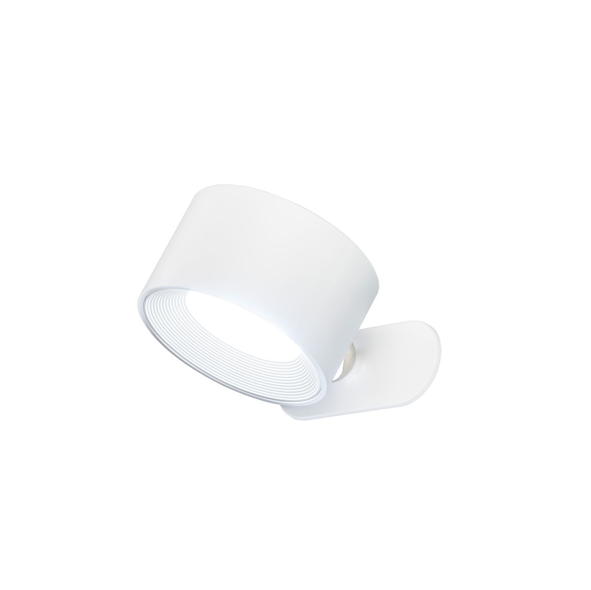 Fischer & Honsel Akku Wandlampe Magnetic Weiß Ø 8 cm