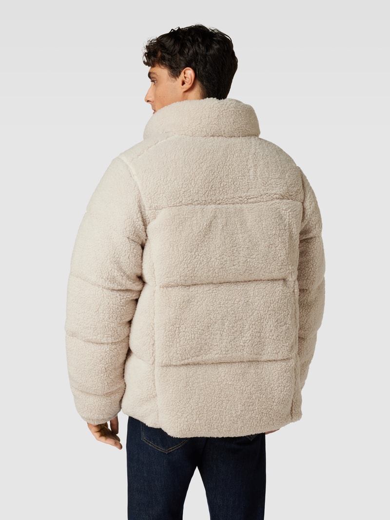 Steppjacke aus Teddyfell in beige