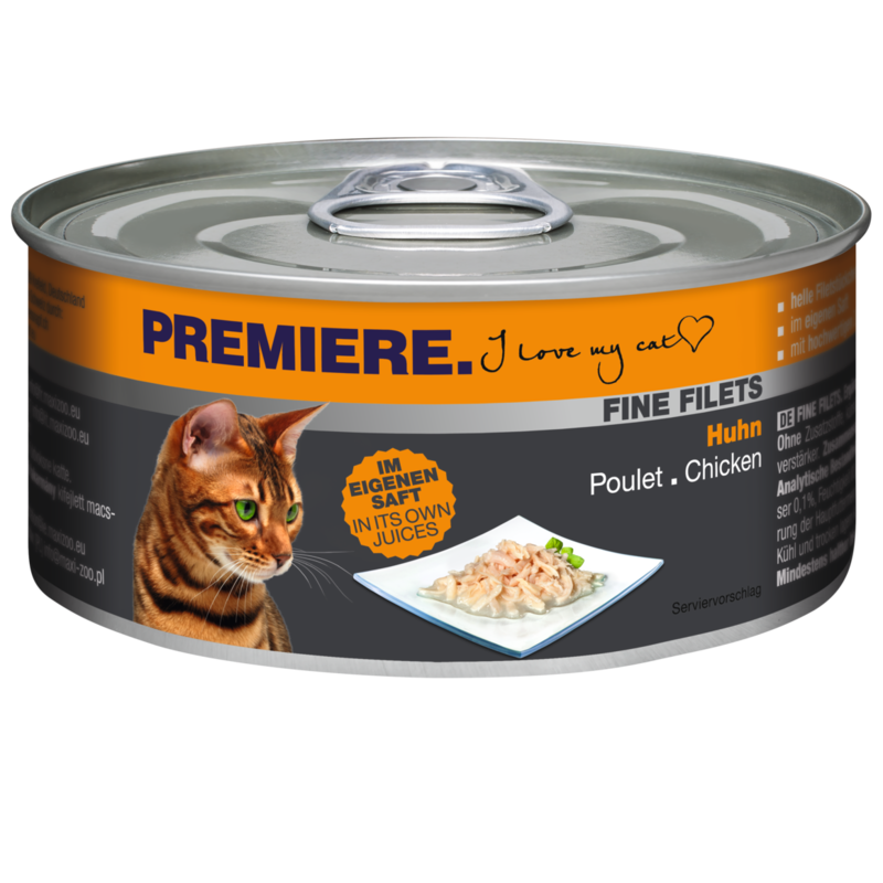 PREMIERE Nassfutter PREMIERE Fine Filets Naturell Huhn 48x80 g