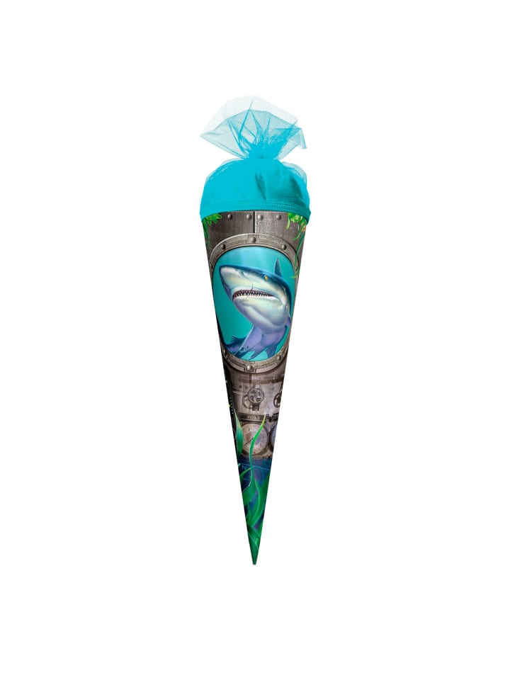 ROTH Geschenk-Schultüte klein Hai 50 cm in Grün günstig kaufen onesize