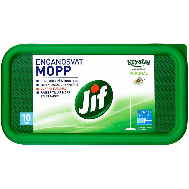 Jif Engangsmopp 10-pk Jif Krystal Furunål