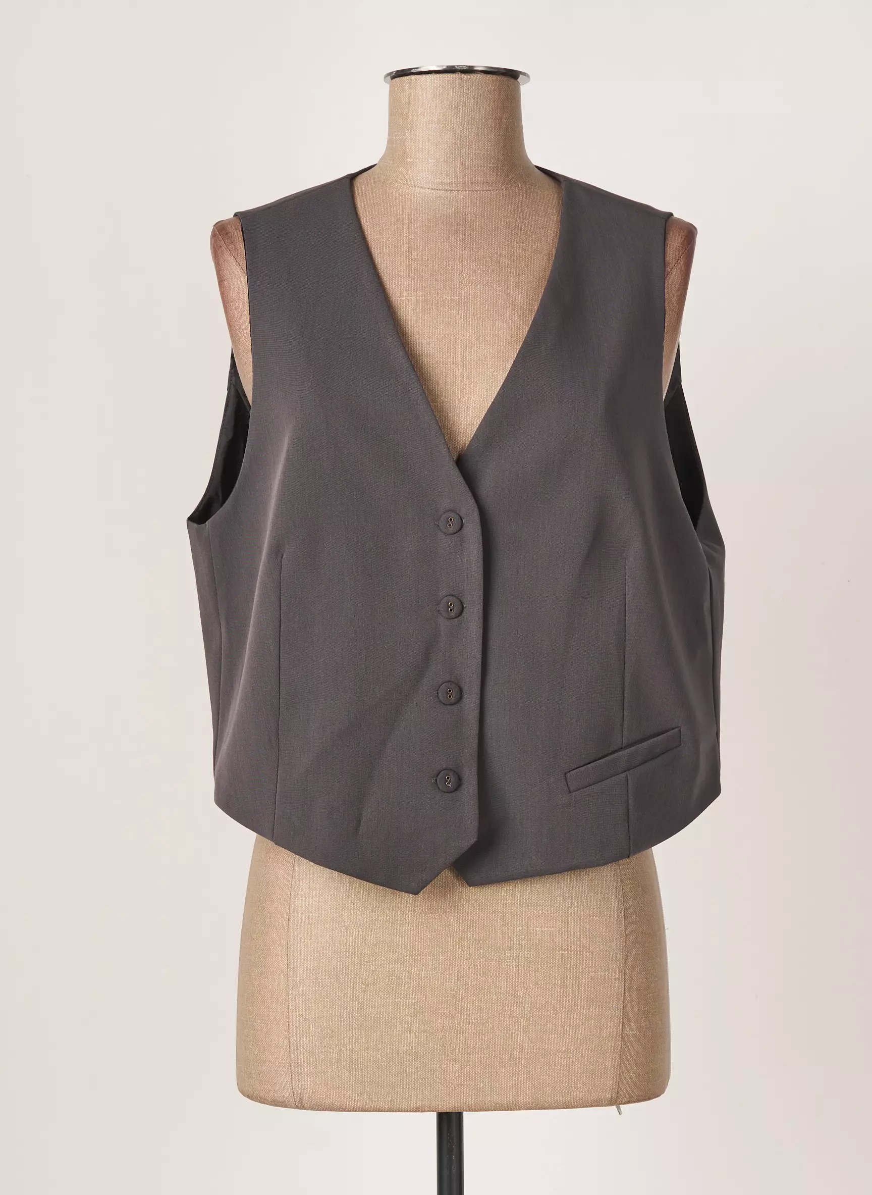 Le Godet Gilet Femme couleur gris
