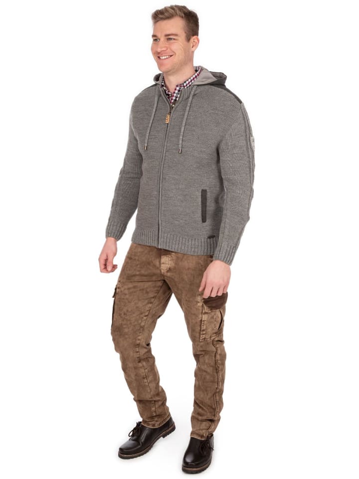 MADDOX Strickjacke BRUNECK in grau günstig kaufen