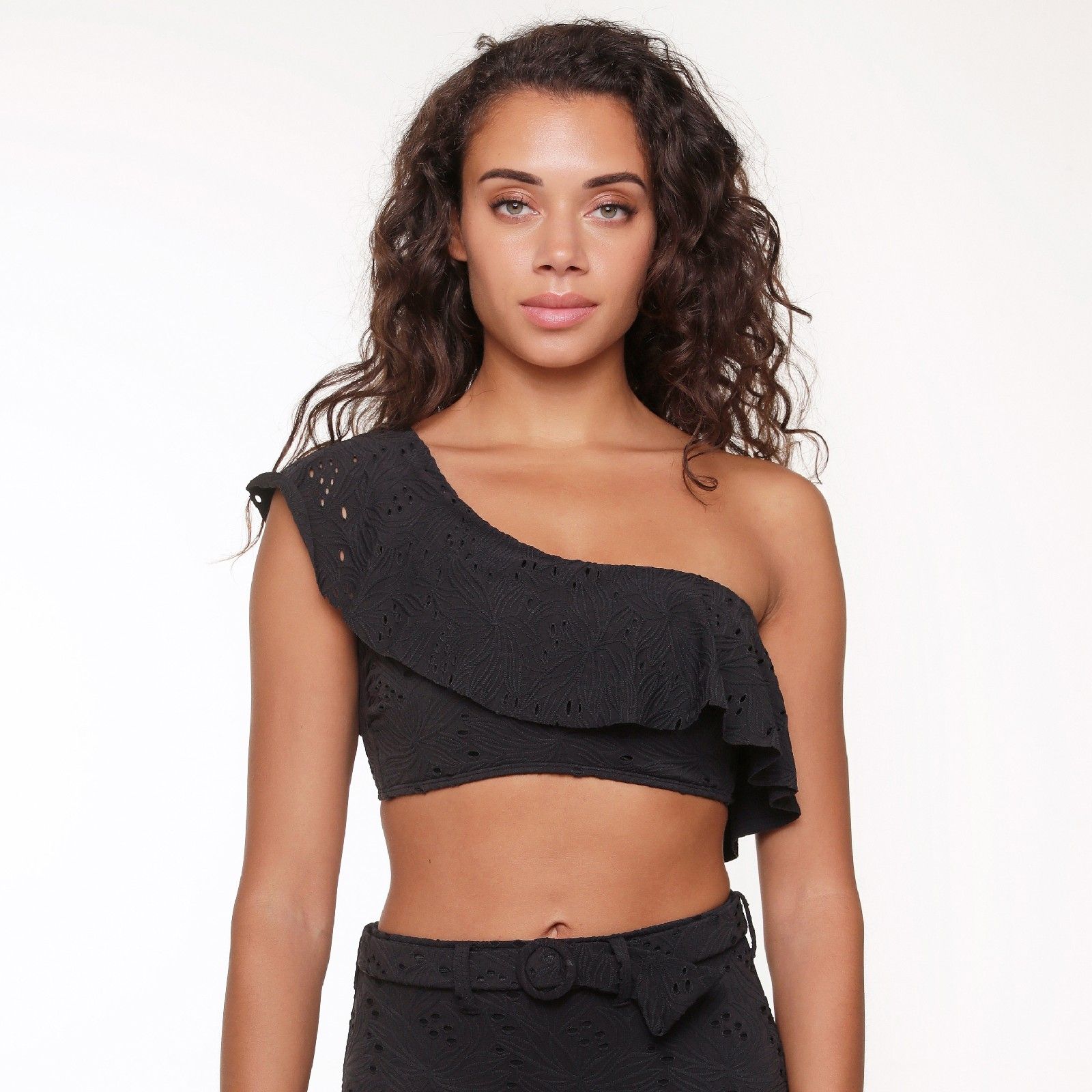 LingaDore 6517P Schwarz One shoulder bandeau Bikini Oberteil