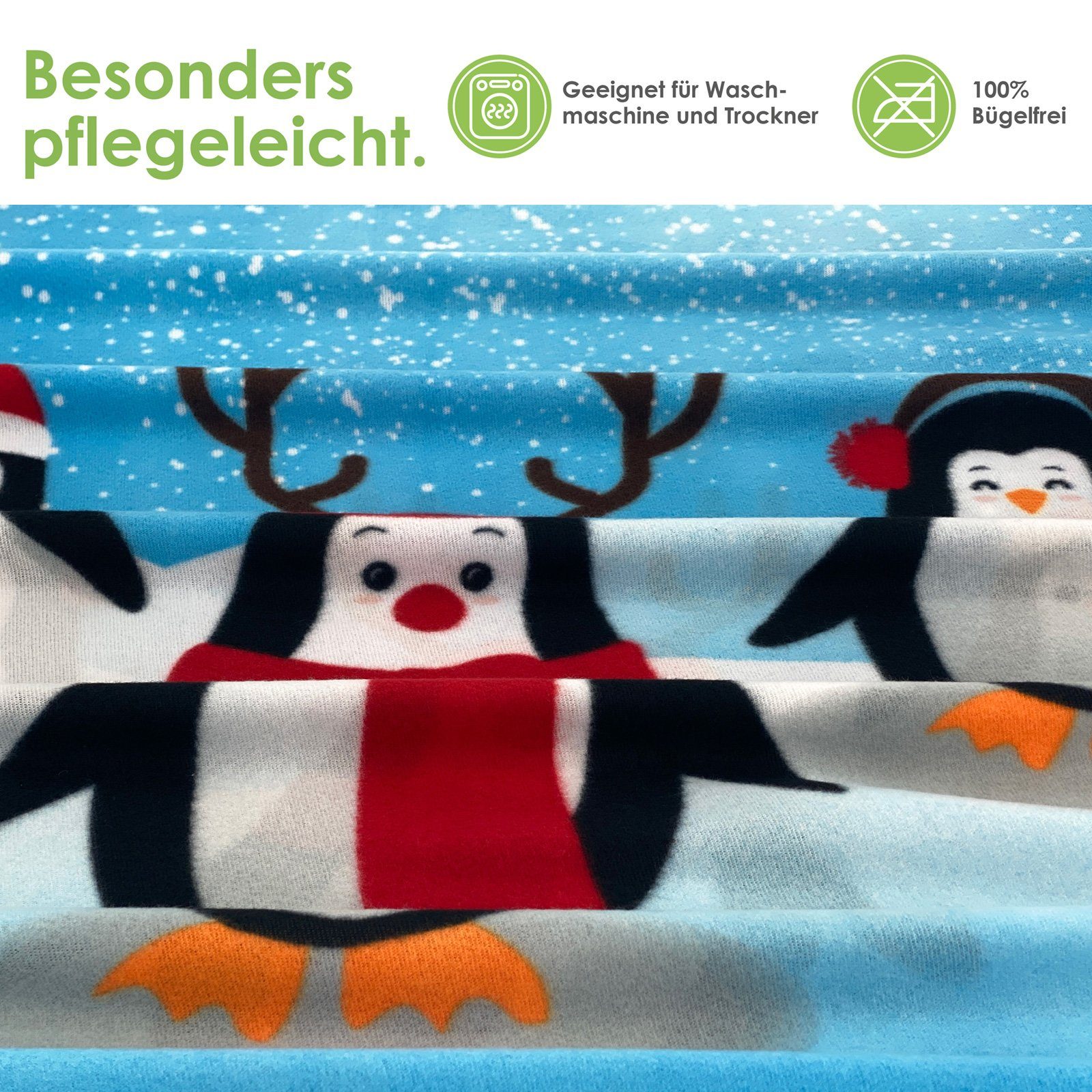 Bettwäsche Winter Super Soft Teddy Fleece Bettbezug Set, heimtexland, Microfaser, 2 teilig, kuschelig weich und warm I 135x200 I Premium Microfaser