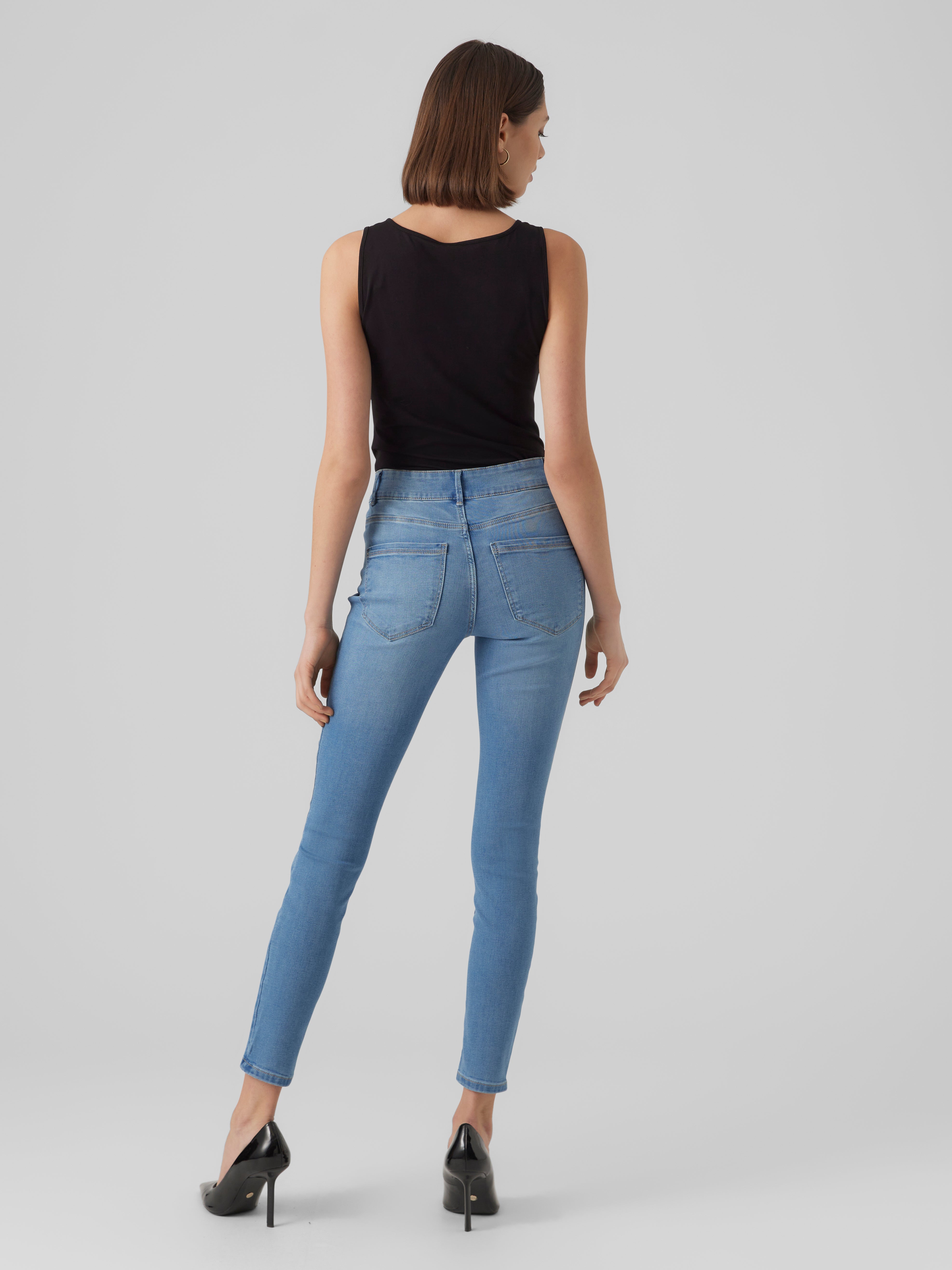 VMSOPHIA Hohe Taille Skinny Fit Jeans