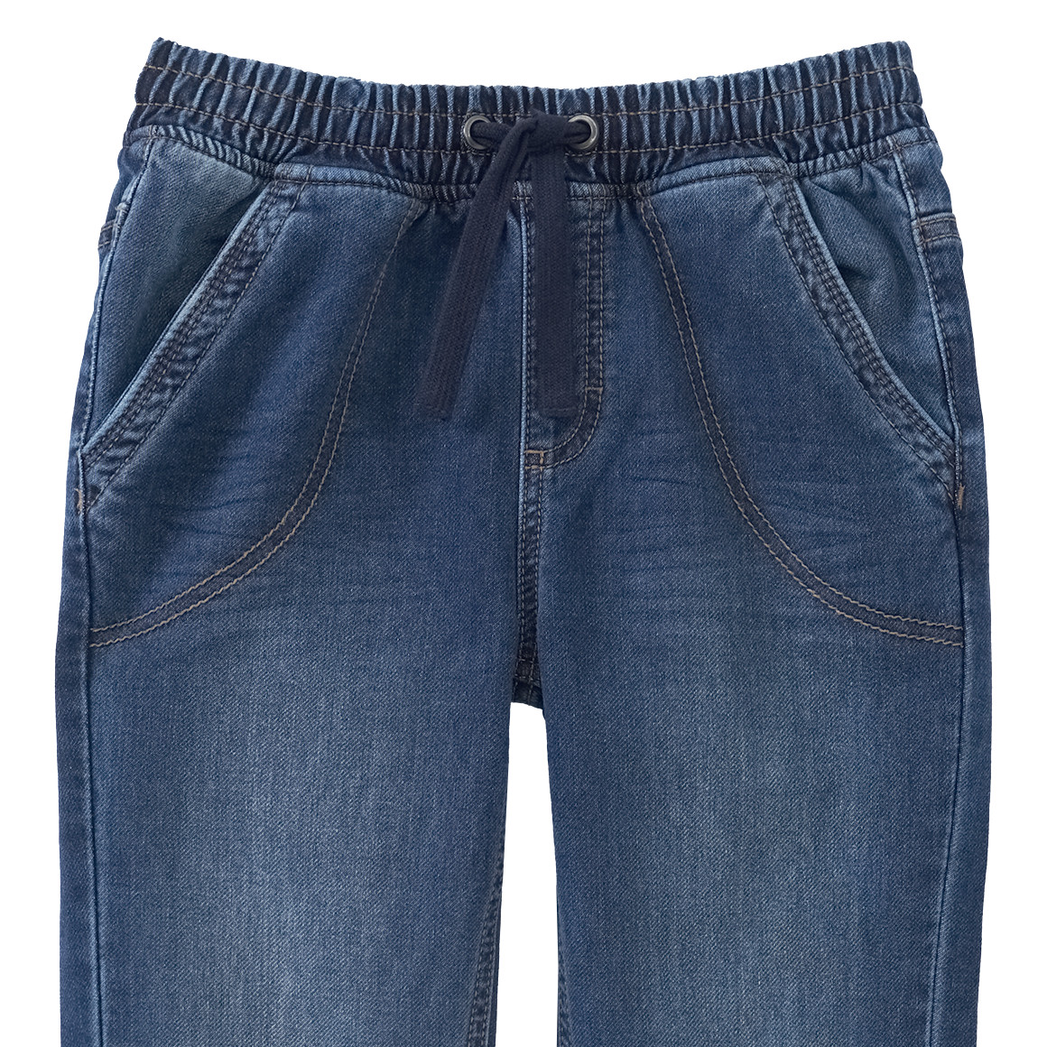 Jungen Pull-on-Jeans mit Tunnelzug