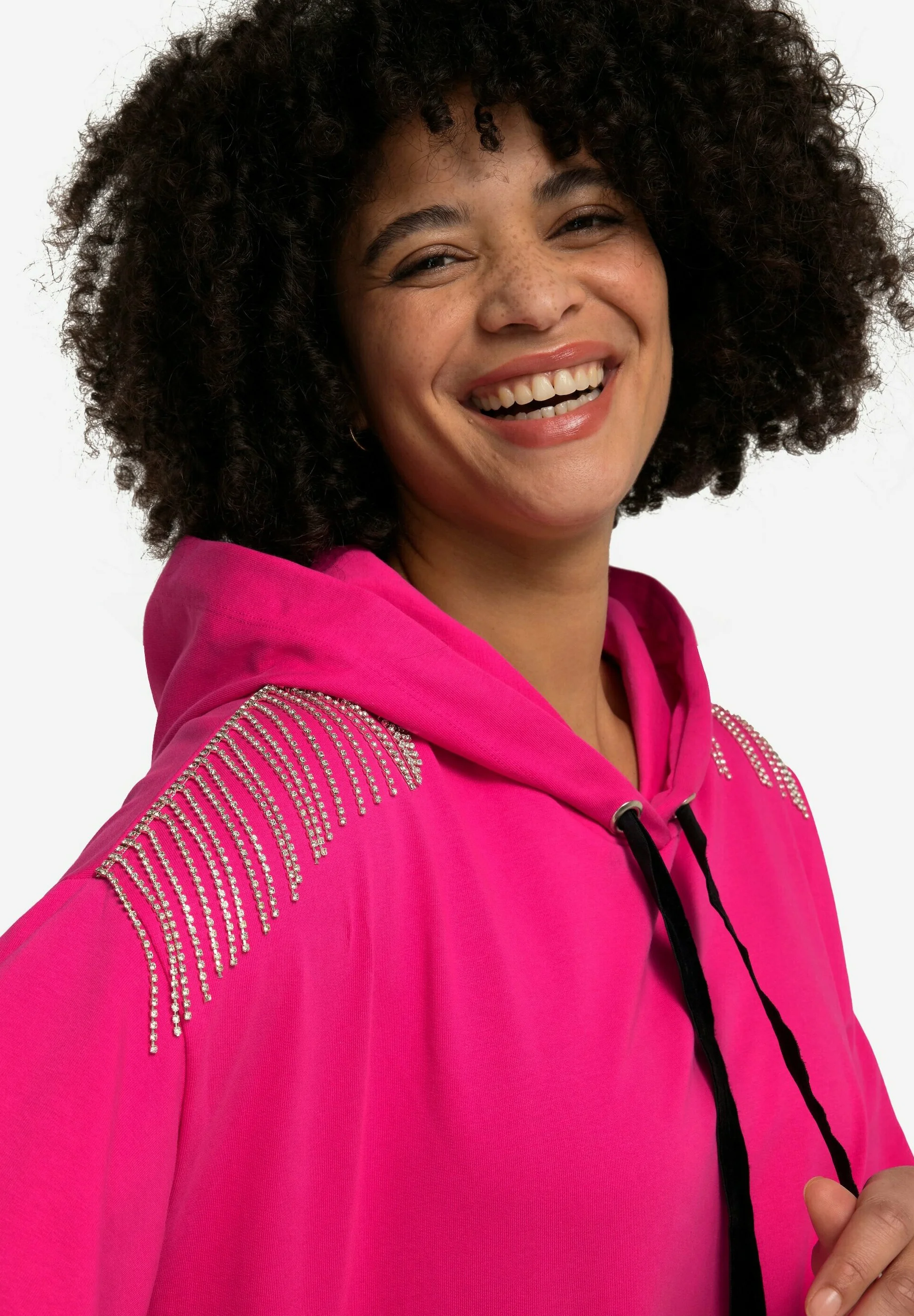Angel of Style SCHULTER-VERZIERUNG BALLON-LANGARM - Sudadera con capucha