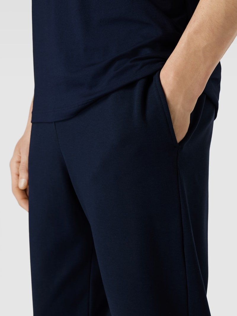 Pyjama-Hose mit elastischem Bund Modell 'ENJOY' in dunkelblau