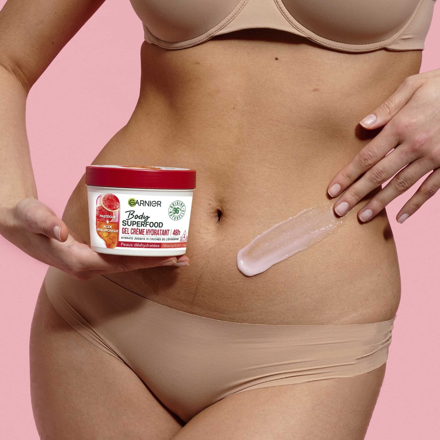 Hydratačný telový gélový krém Garnier s kyselinou hyalurónovou a melónom
