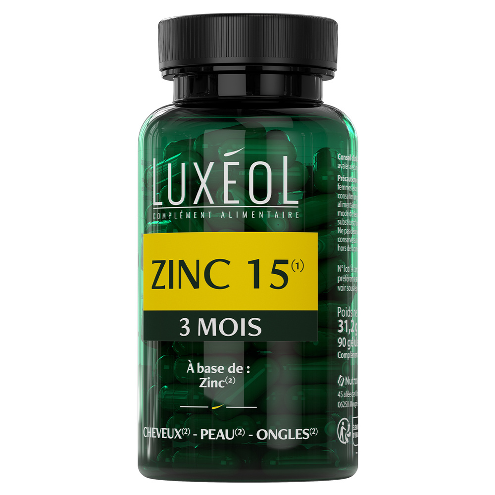 Luxéol Luxéol Zinc 15 Complément alimentaire