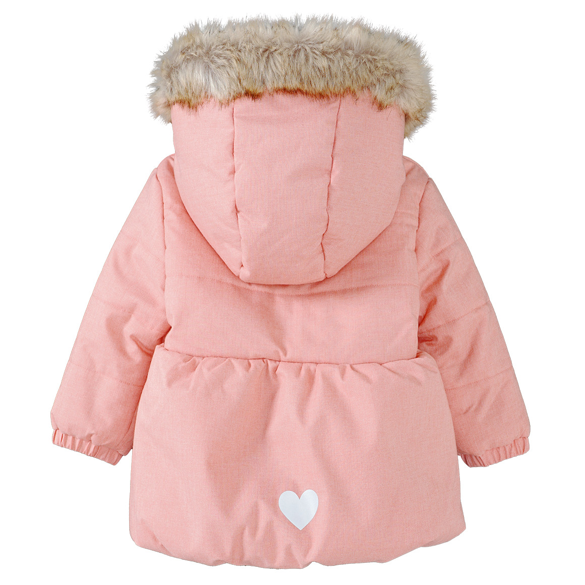 Baby Steppjacke mit Fellimitat