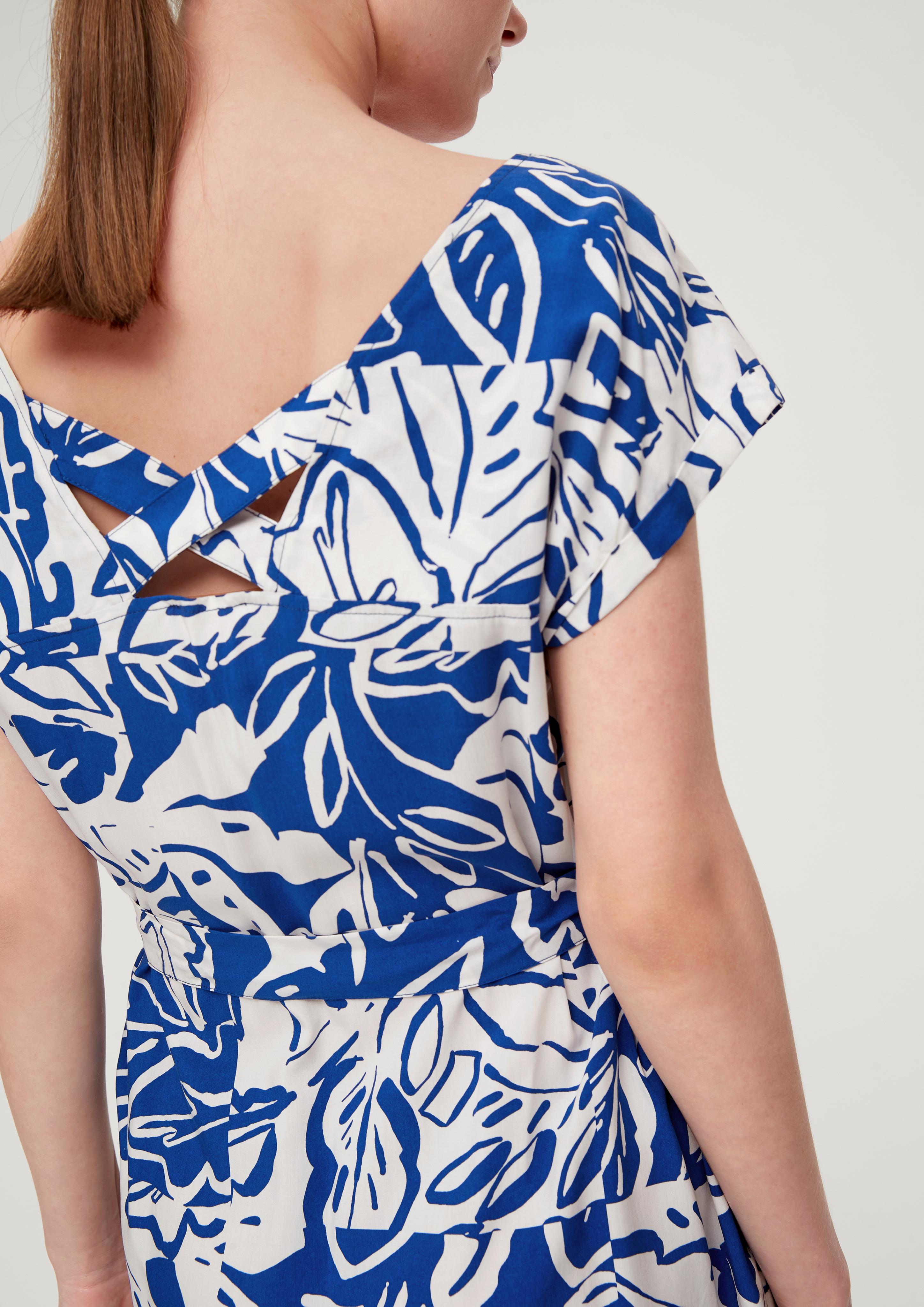 Kleid mit Bindeband aus Viskose  2131810-56A0