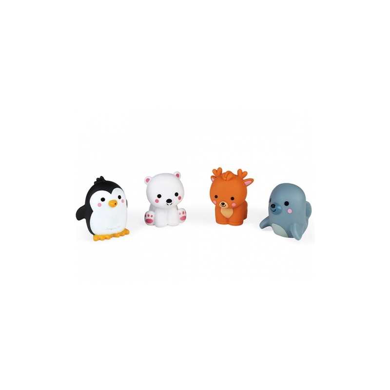 4 gicleurs de bain Les animaux polaires