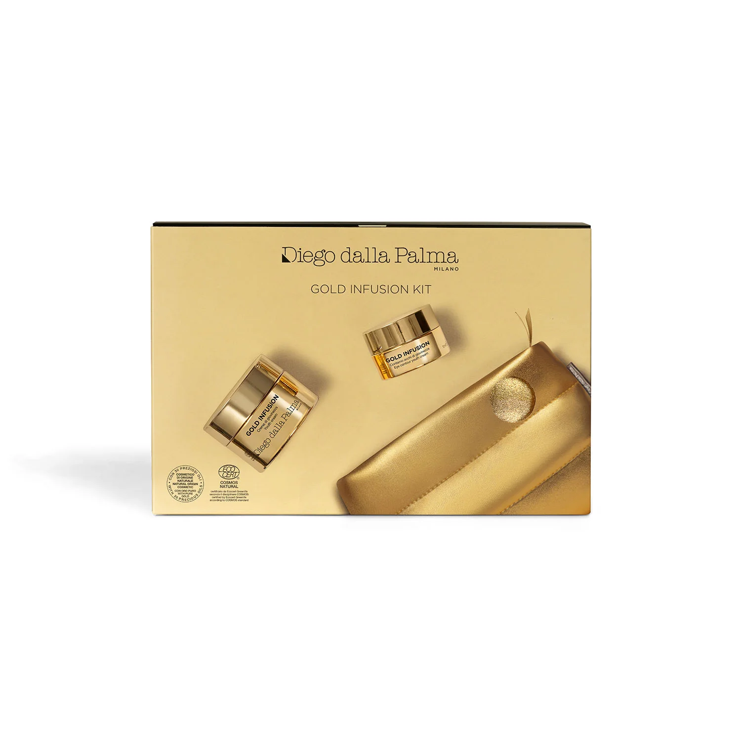 Gold Infusion -sarja Gold Infusion - Ryppyjä ehkäisevä setti, ryppyjä ehkäisevä päivävoide, kosteuttava silmänympärysvoide