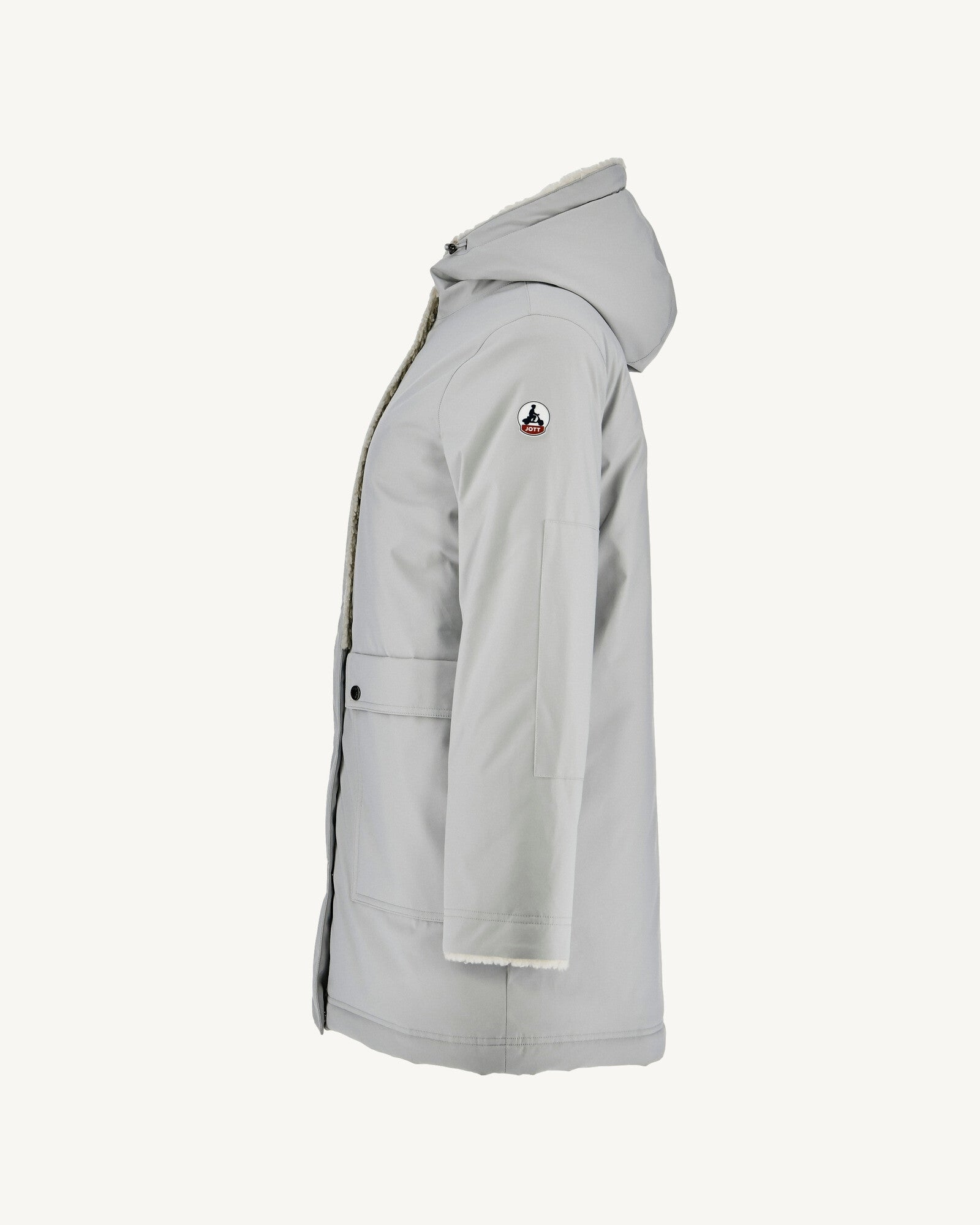 Parka réversible Grand Froid à capuche Gris acier Taiga