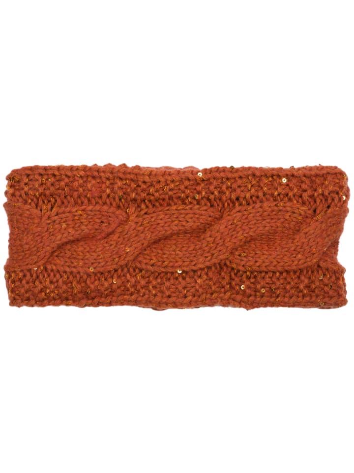 styleBREAKER Strick Stirnband in Cognac günstig kaufen onesize