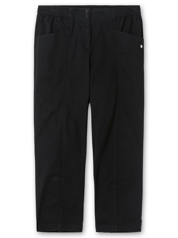 sheego Twillhose in schwarz günstig kaufen