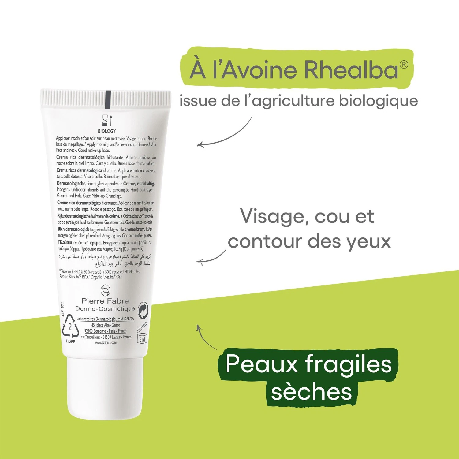 A-DERMA bagātīgs dermatoloģisks mitrinošs krēms