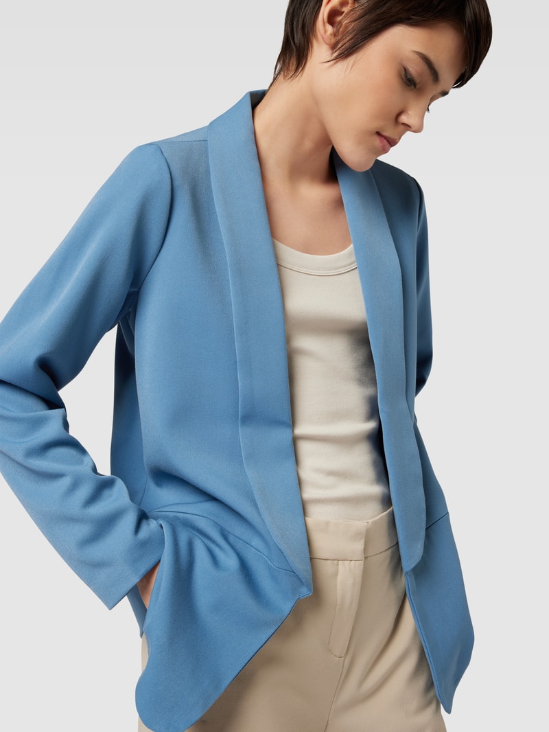 Blazer mit Schalkragen Modell 'VARONE' in rauchblau