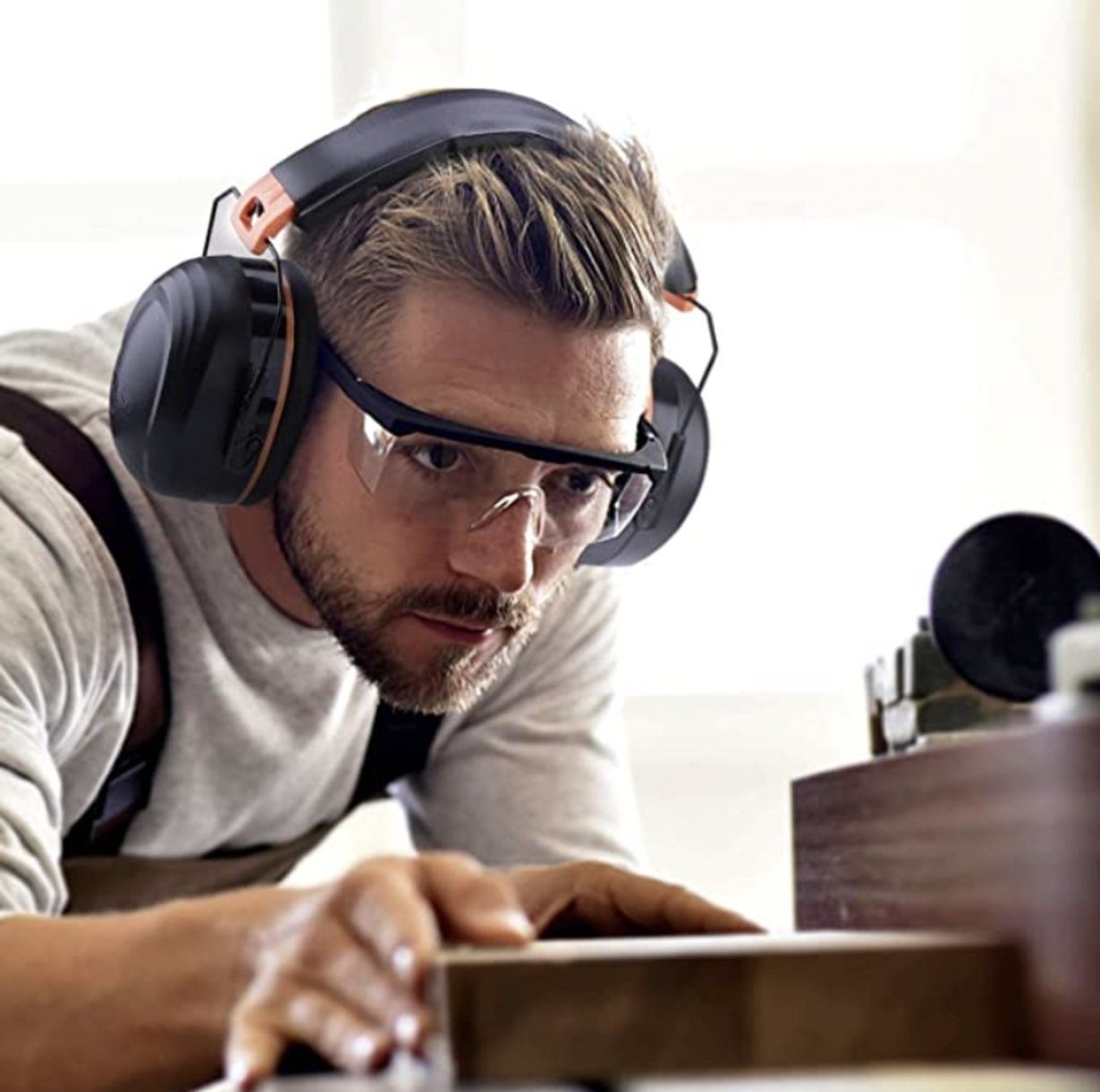 TACKLIFE Kapselgehörschutz, Noise Cancelling Kapselgehörschutz SNR 34dB