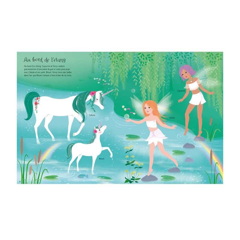 Livre J'habille mes amies les licornes et les sirènes - Usborne
