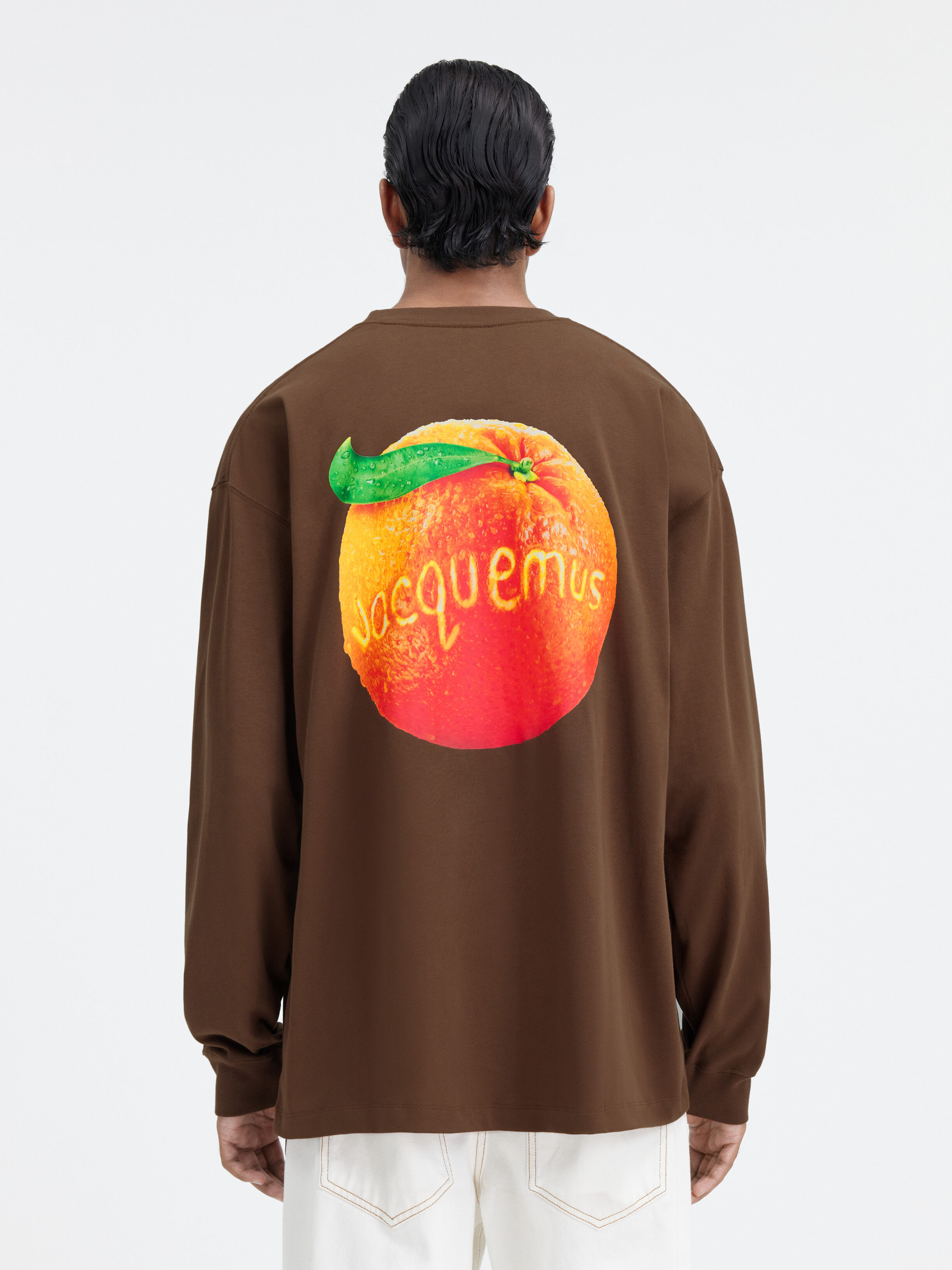 Le t-shirt manches longues orange JACQUEMUS + NIKE