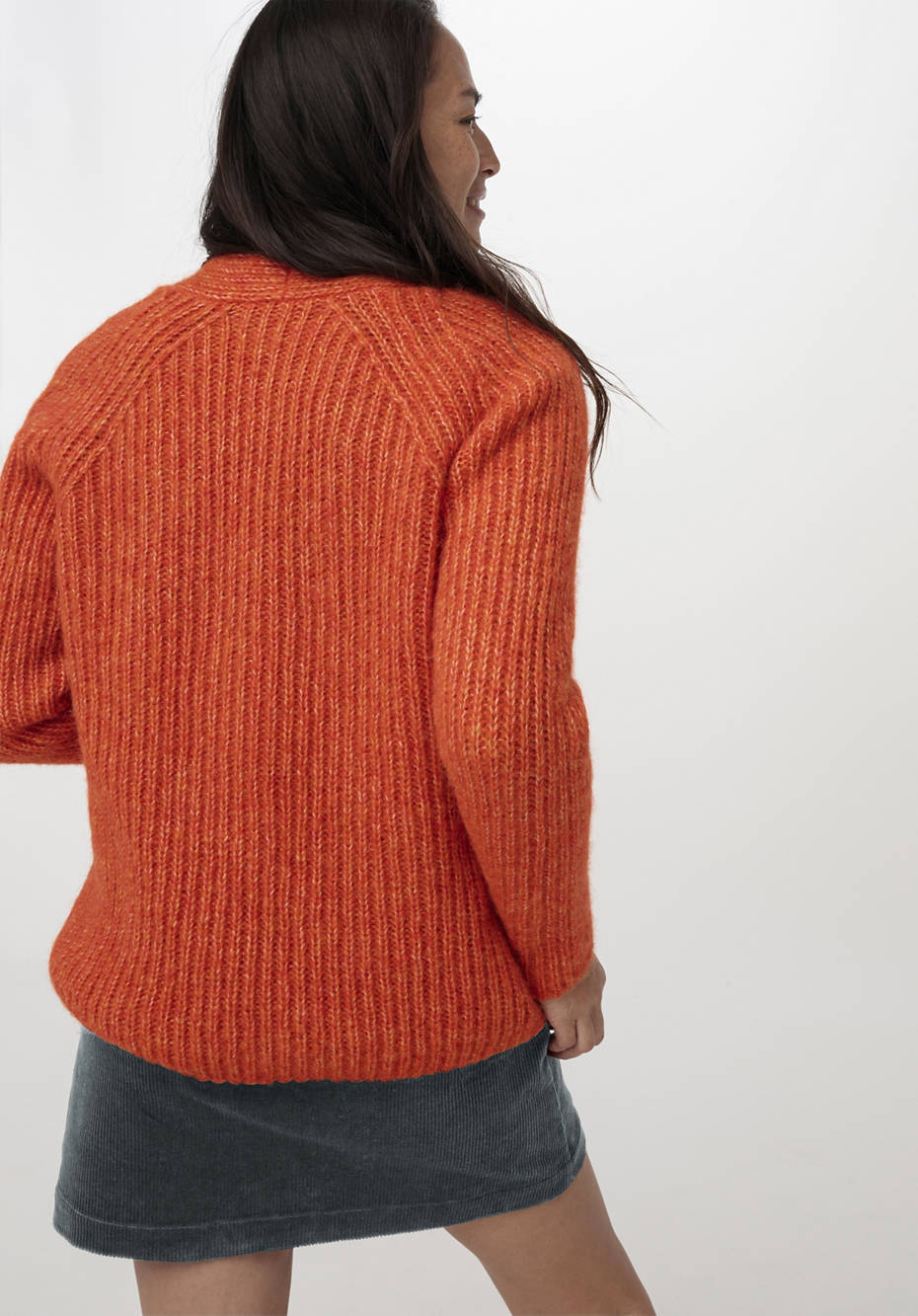 Pullover aus Alpaka mit Bio-Baumwolle