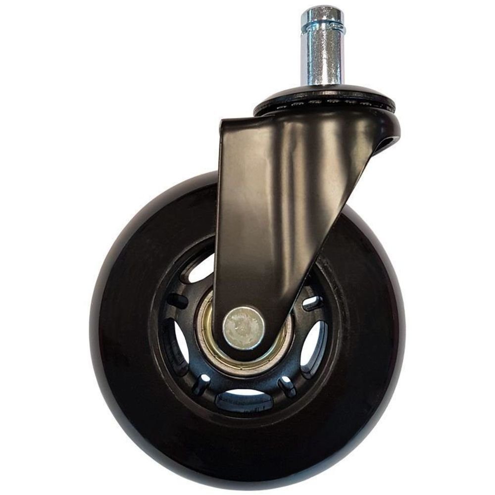 LC-Power Stuhlrolle LC-CASTERS-7BB-SPEED Gaming Stuhlrollen Set, Gamingstuhlrollen, Ersatzstuhlrollen Set, Inline-Skater-Rollen für Gamingstuhl, leichtläufig, 5 Stück