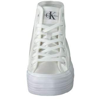 Calvin Klein Bold Vulc Flatf Mid Laceup in weiß