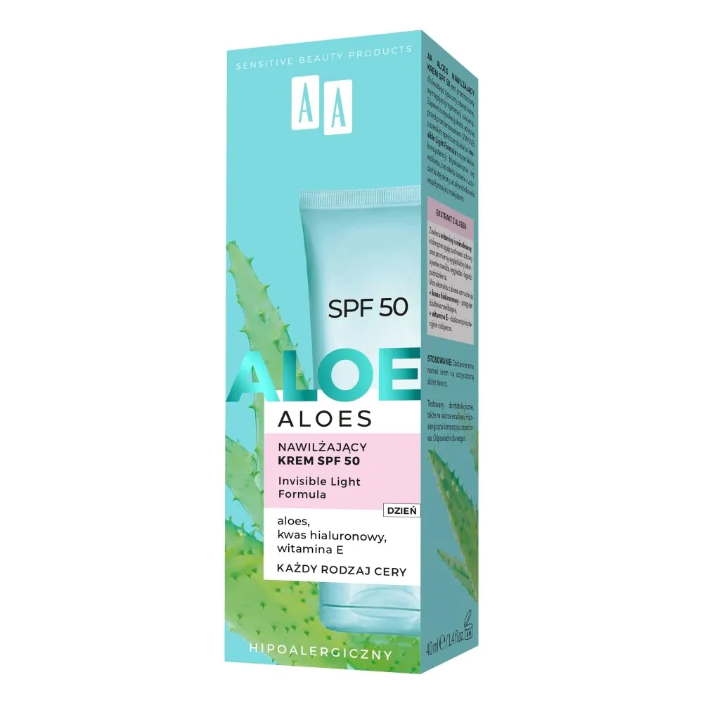 AA Αλόη SPF50 - Ενυδατική Κρέμα 40ml