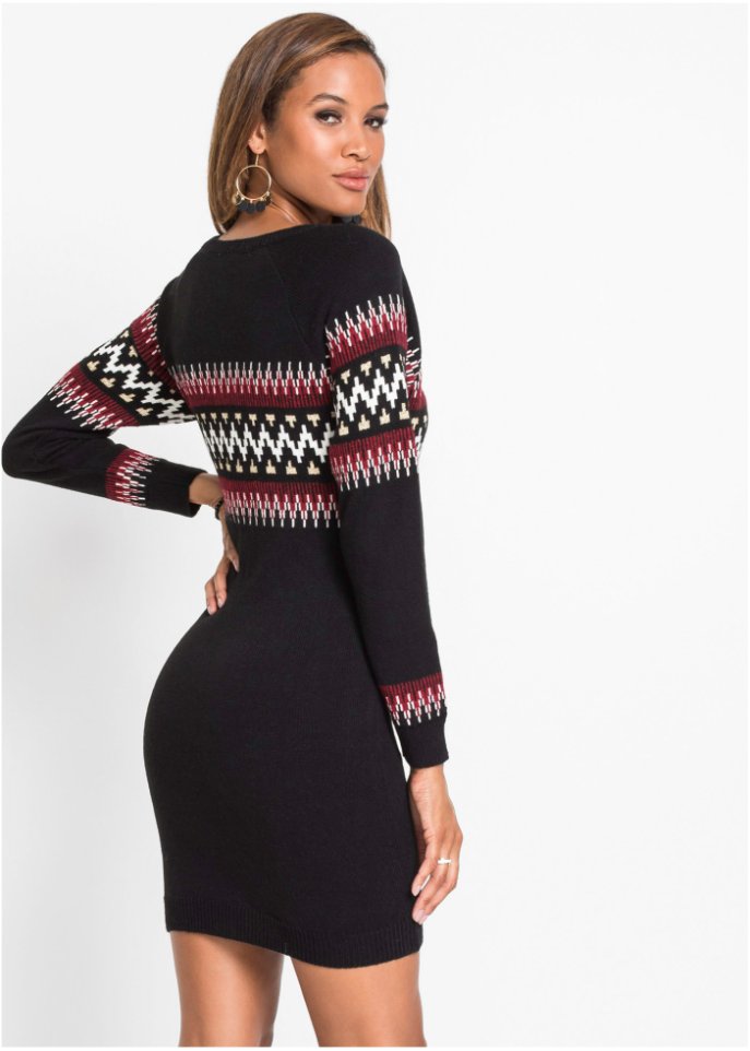 Strickkleid mit Muster