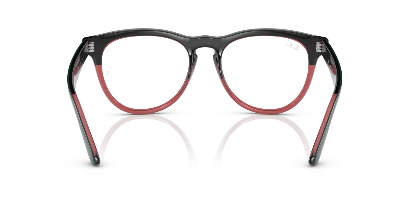 IRIS OPTICS - Verde închis lucios pe roșu deschis