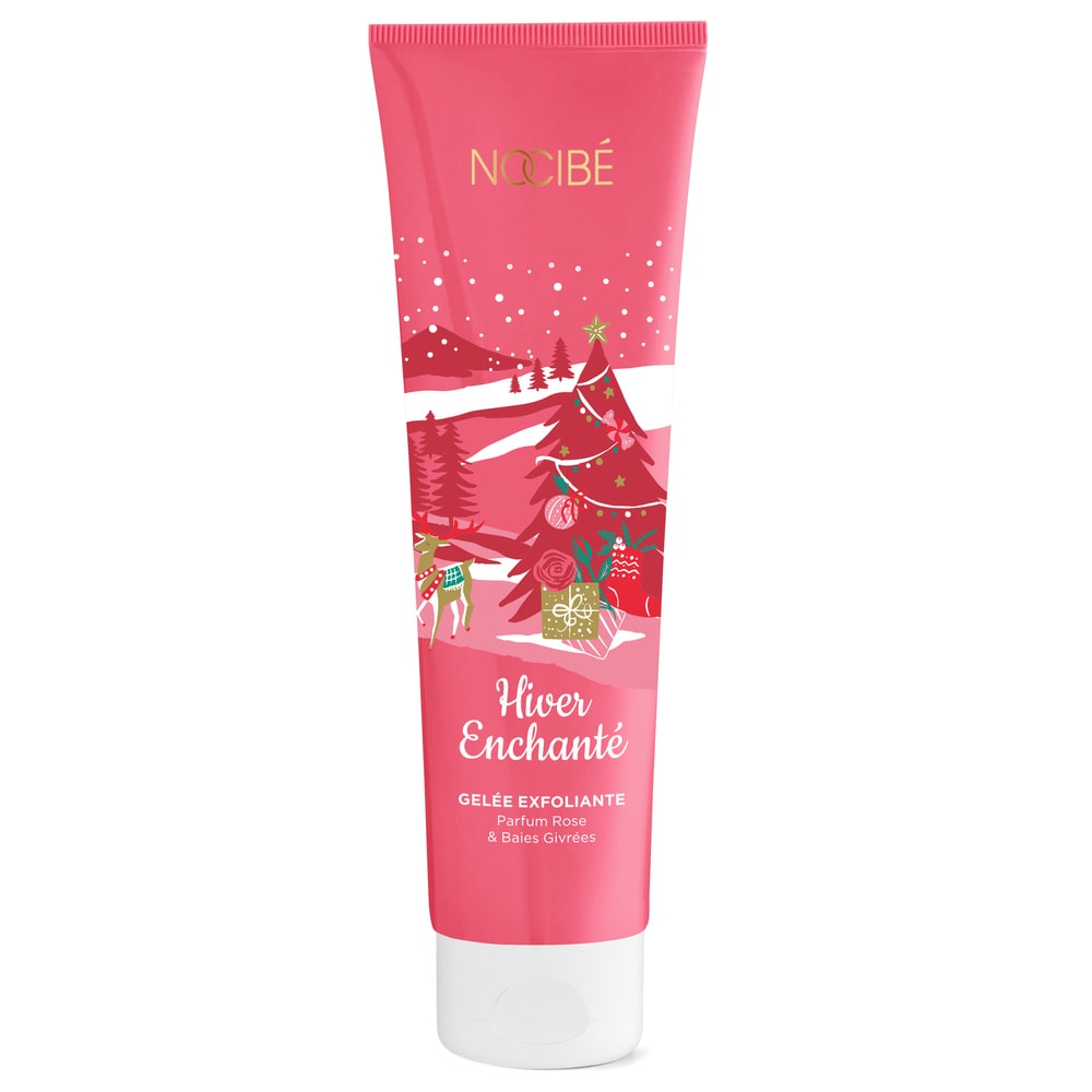 Nocibé Hiver Enchanté Gelée Exfoliante parfum rose & baies givrées