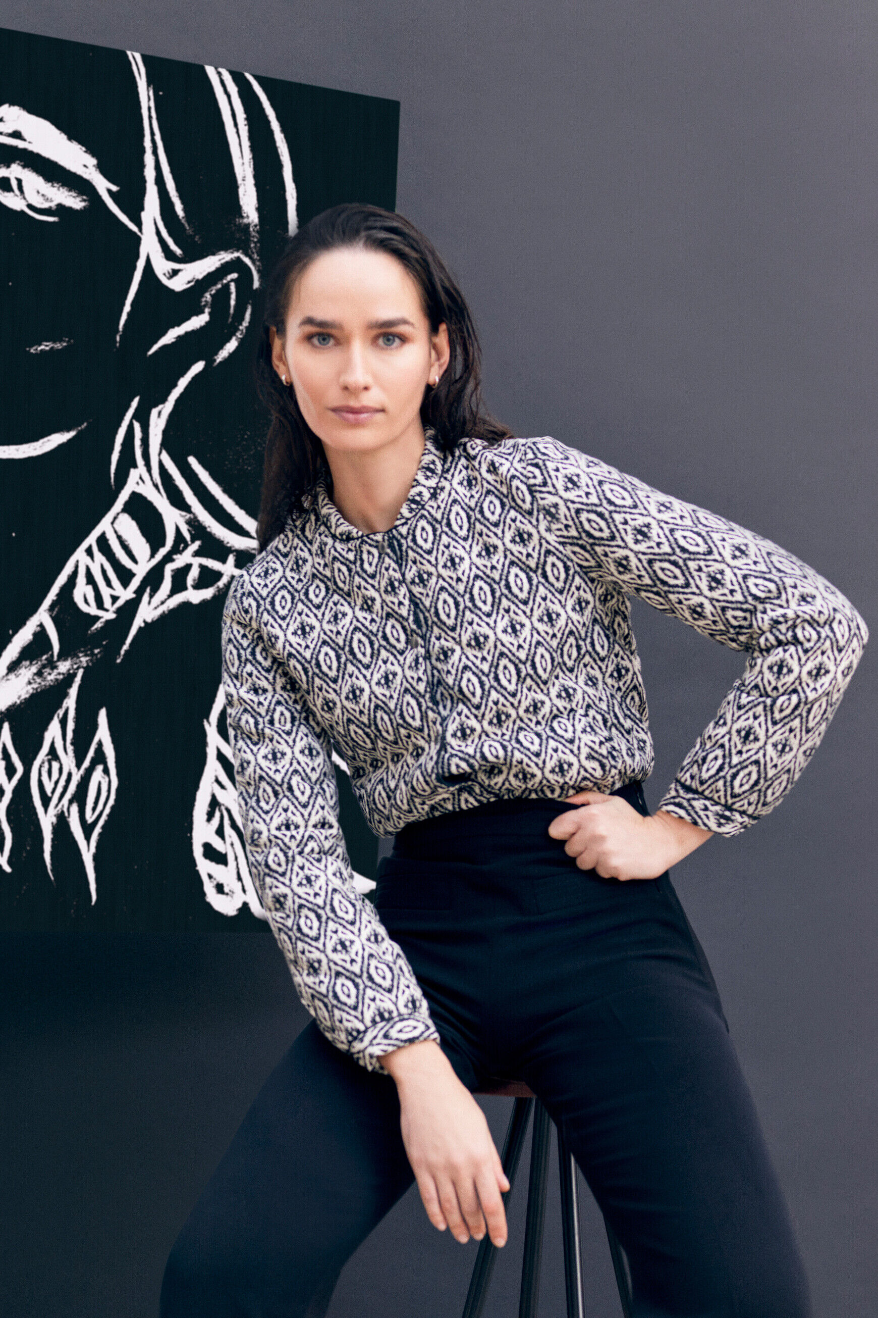 blazer athenes noir femme