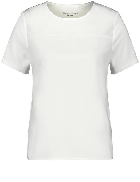 T-Shirt mit Material-Patch