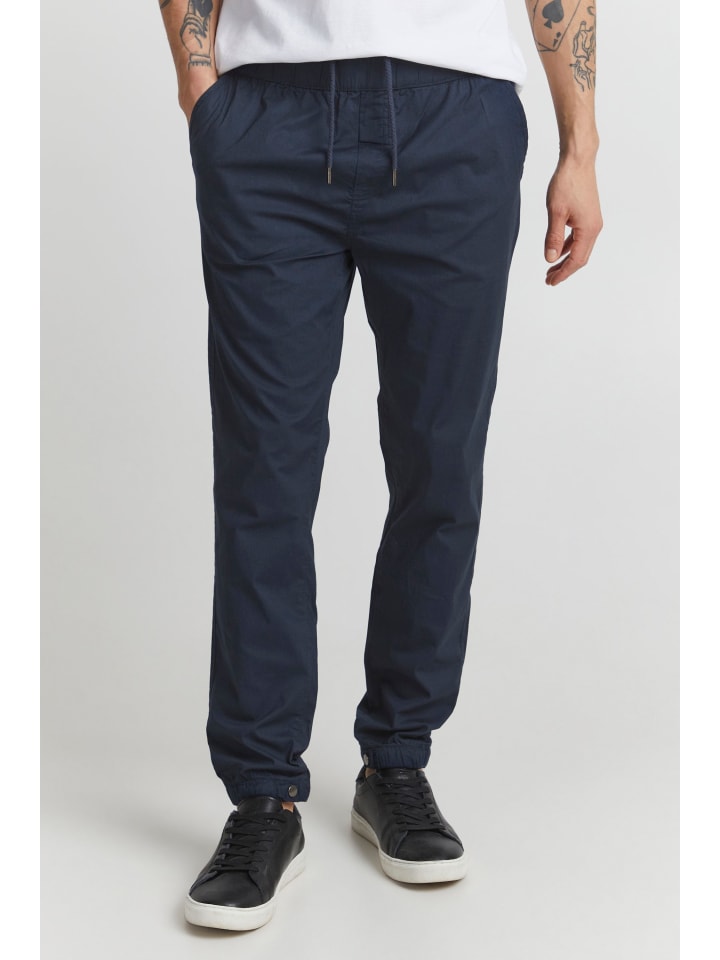 !SOLID Stoffhose SDBod PA - 21107260  Chino Stoffhose mit Gummizug in Blau günstig kaufen