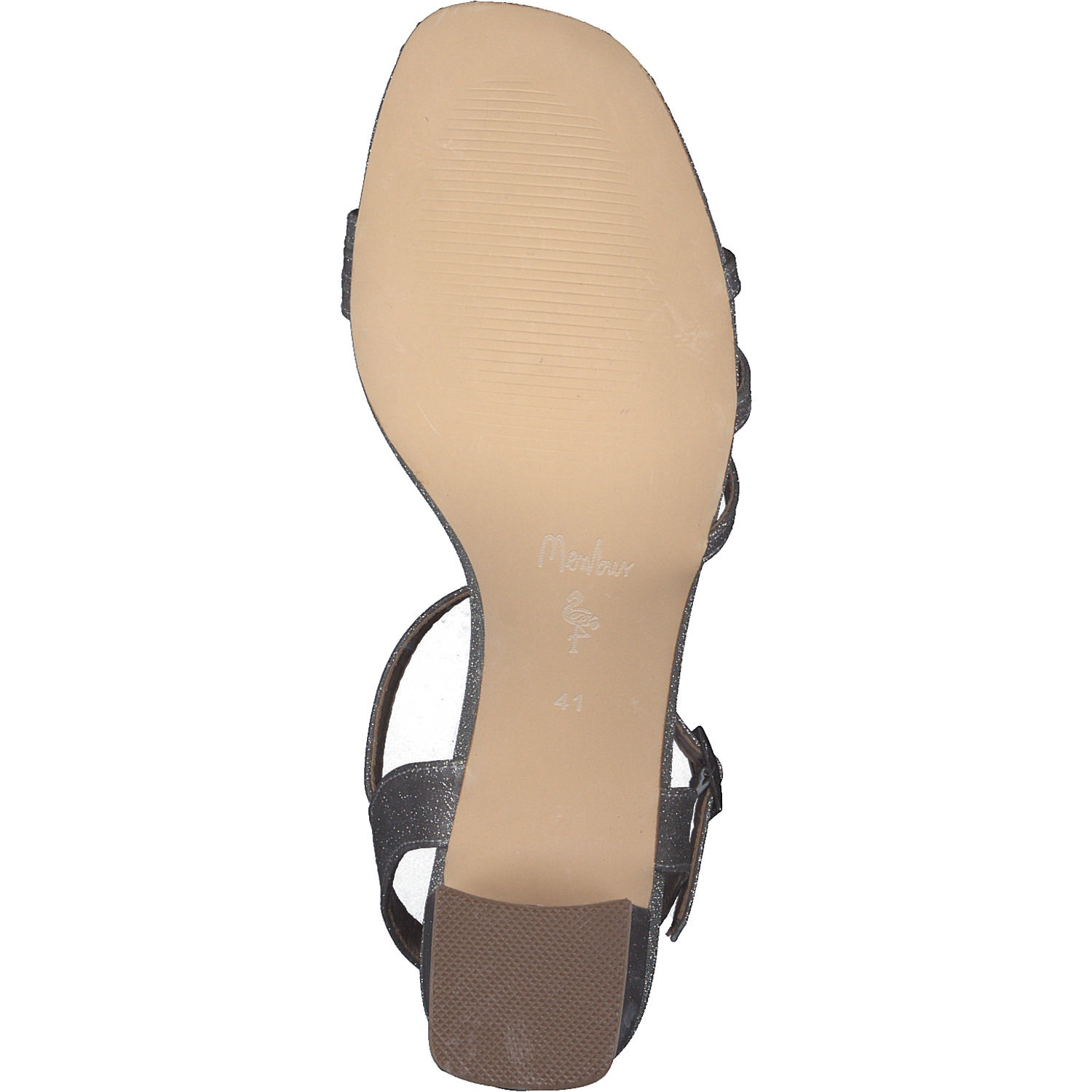Menbur 24157, Plateau-Sandaletten, Damen, silber