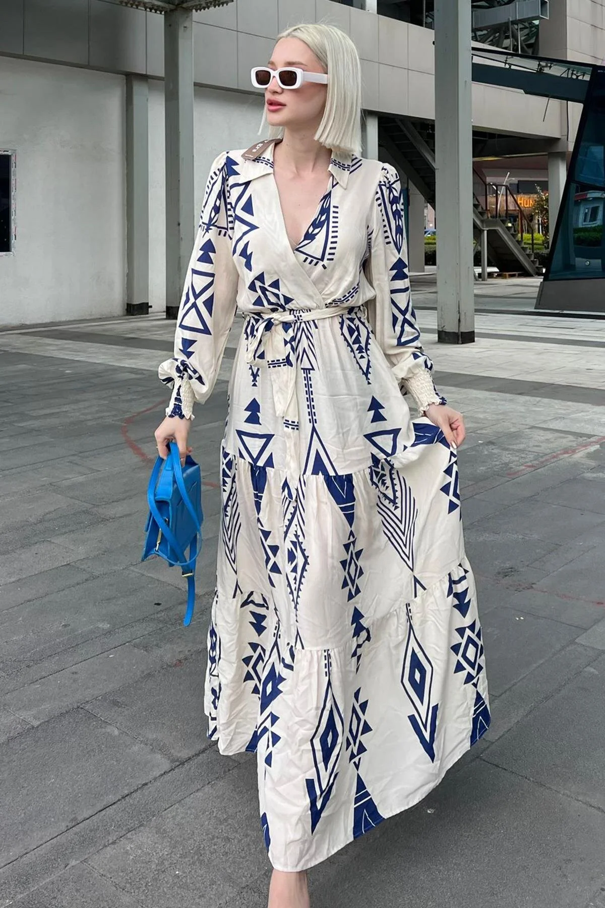 Madmext  Kleid - Weiß - A-Linie
