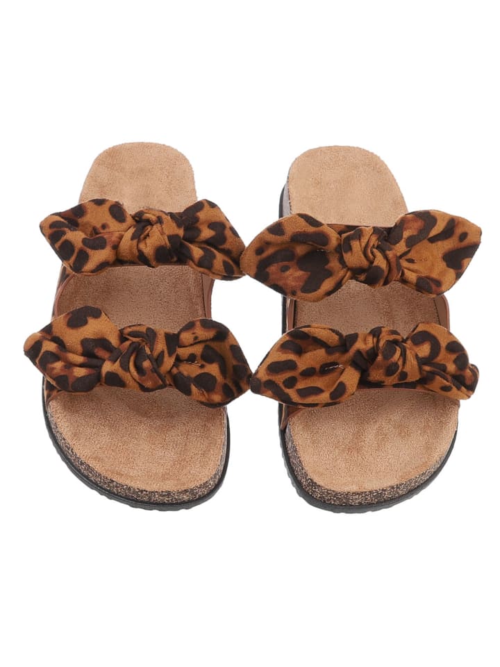 Ital-Design Sandale & Sandalette in Braun und Beige günstig kaufen
