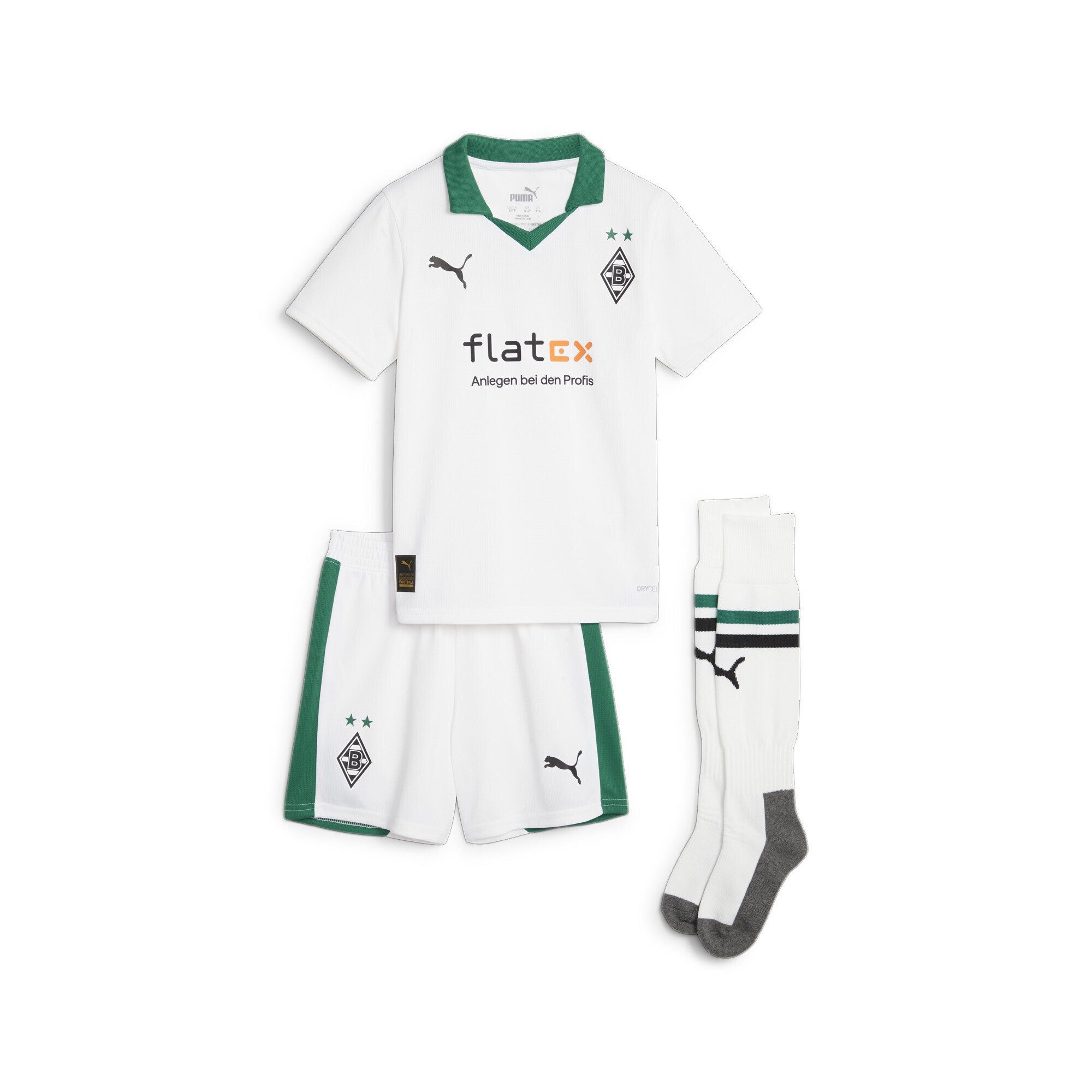PUMA Trainingsanzug Borussia Mönchengladbach 23/24 Heimtrikot Mini-Kit Kinder