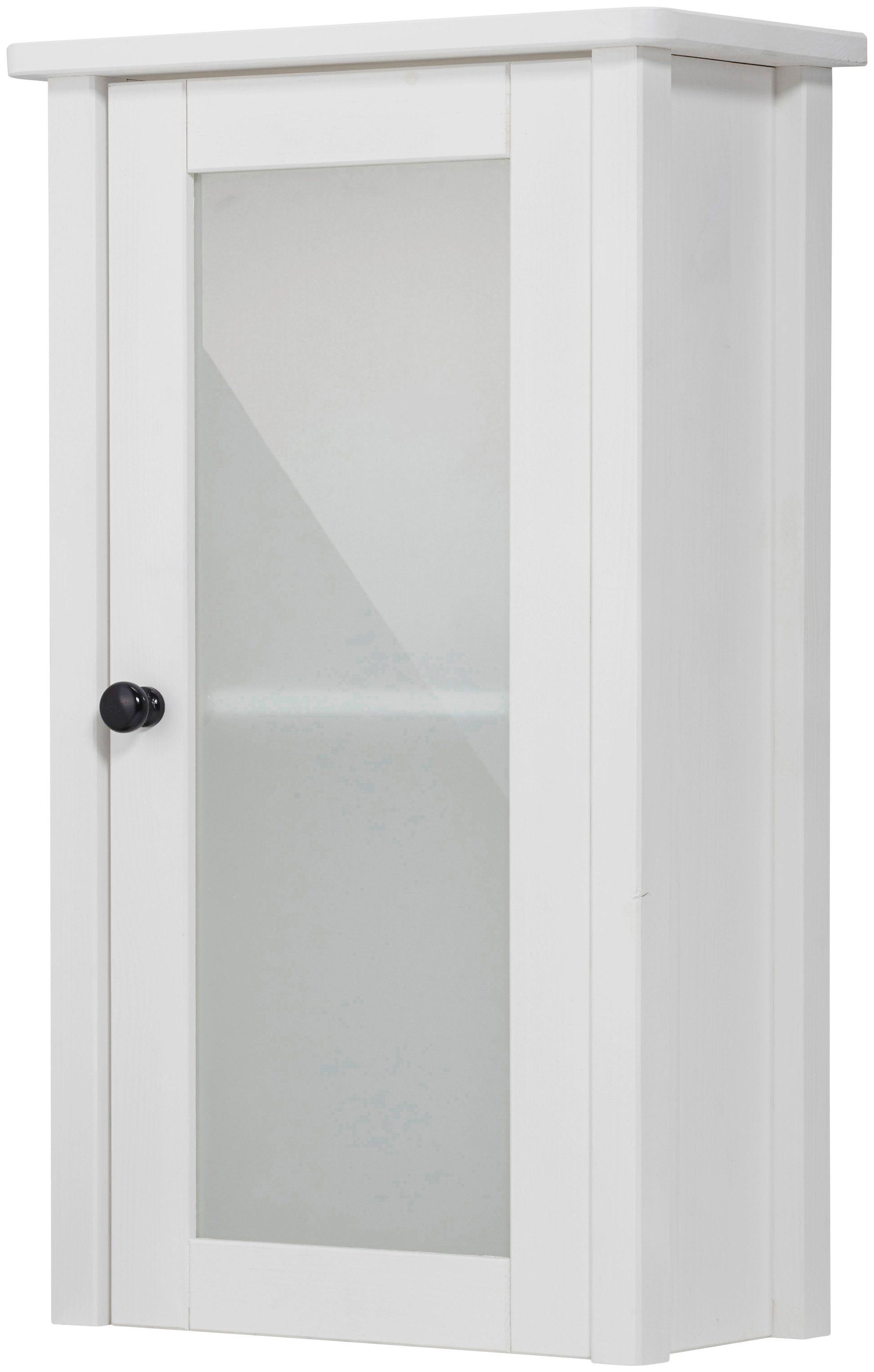 welltime Badmöbel-Set Sylt, (3-St), aus Massivholz, mit Milchglas-Einsätzen