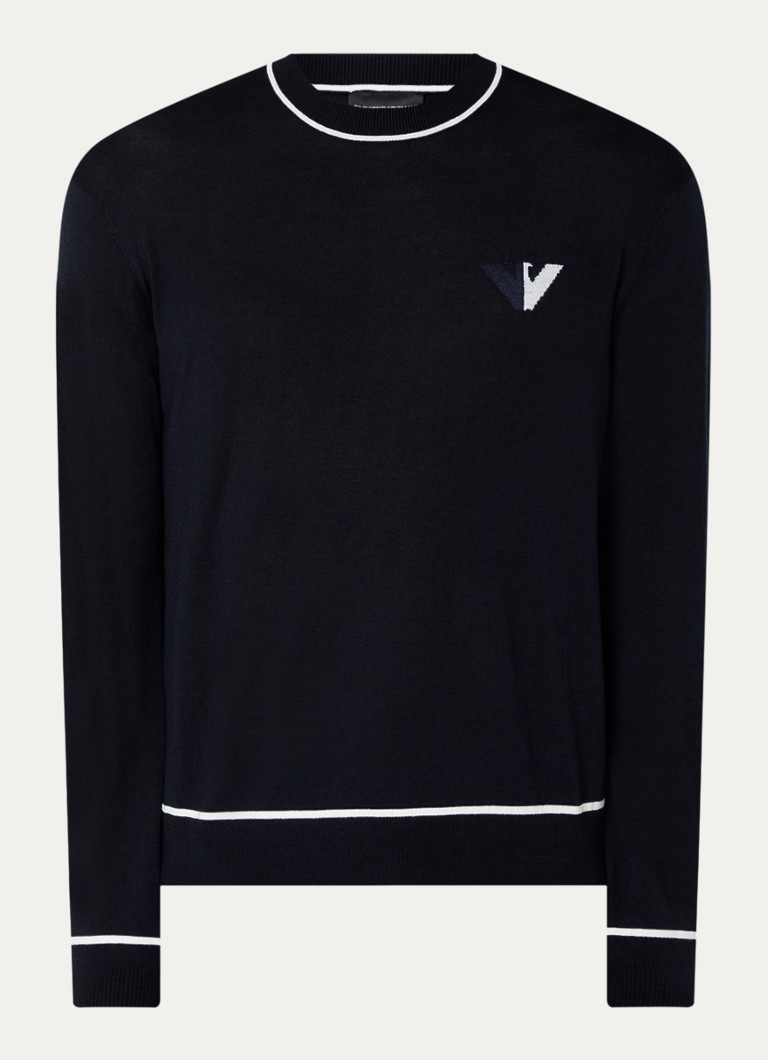 Emporio Armani Fine-knit virgin wool pullover